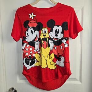 Disney Minnie Mickey Pluto Ladies T-shirt Sz M